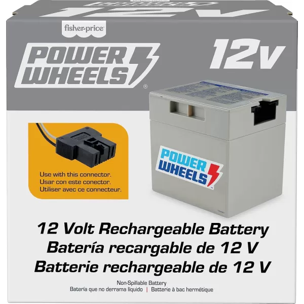 imagePower Wheels RideOn Toy Replacement Battery 12Volt 12Ah Rechargeable for Preschool VehiclesNew Edition