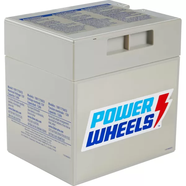 imagePower Wheels RideOn Toy Replacement Battery 12Volt 12Ah Rechargeable for Preschool VehiclesNew Edition