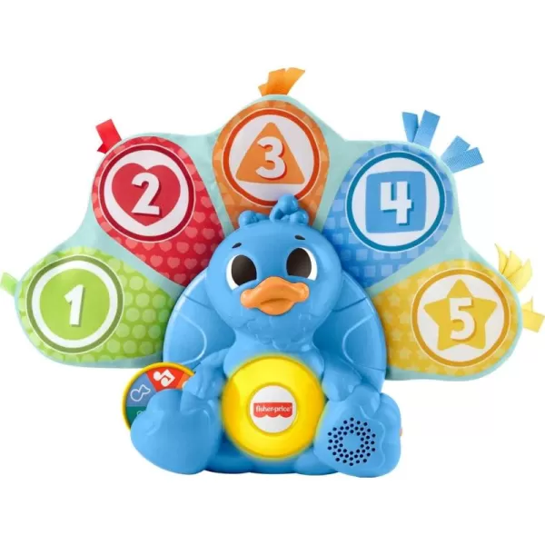 imageFisherPrice Baby Learning Toy Linkimals Counting ampamp Colors Peacock with Lights ampamp Music for Infants Ages 9 Months Compatible Only with Linkimals Items