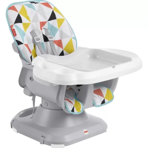 imageFisherPrice Baby to Toddler High Chair SpaceSaver Simple Clean Portable Dining Seat ampamp Booster with Washable Deep Tray ampamp Liner PearfectionMulticolor