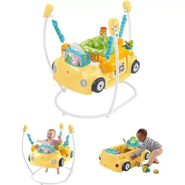 imageFisherPrice Baby to Toddler Learning Toy 2in1 Servin Up Fun Jumperoo Activity Center with Music Lights and Shape Sorting Puzzle Play