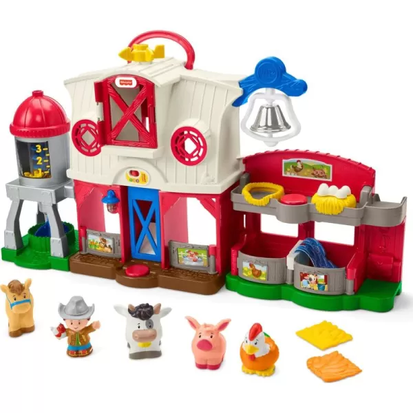 imageFisherPrice Little People Toddler Learning Toy Caring for Animals Farm Playset with Smart Stages for Pretend Play Kids Ages 1 years