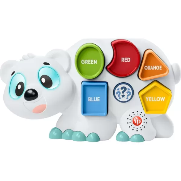 imageFisherPrice Toddler Learning Toy Linkimals Puzzlin Shapes Polar Bear with Lights ampamp Music for Kids Ages 18 Months Compatible Only with Linkimals Items