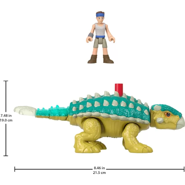 imageFisherPrice Imaginext Jurassic World Dinosaur Toy Bumpy ampamp Ben Figure Set for Pretend Play Preschool Kids Ages 3 Years