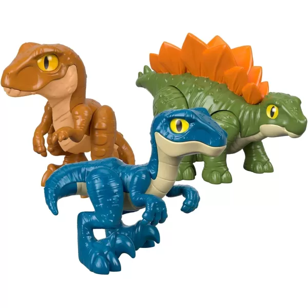 imageFisherPrice Imaginext Jurassic World Dinosaur Toys Hatchlings 6Piece Figure Set for Pretend Play Preschool Kids Ages 3 Years