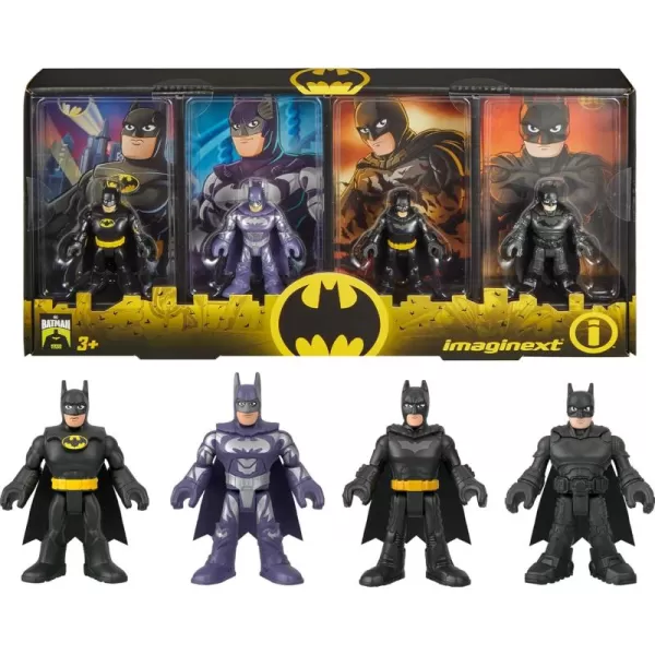 imageFisherPrice Imaginext DC Super Friends Batman Toys 85th Anniversary Collection Movie Figure Set for Adult Fans ampamp Preschool Kids Ages 3 Years