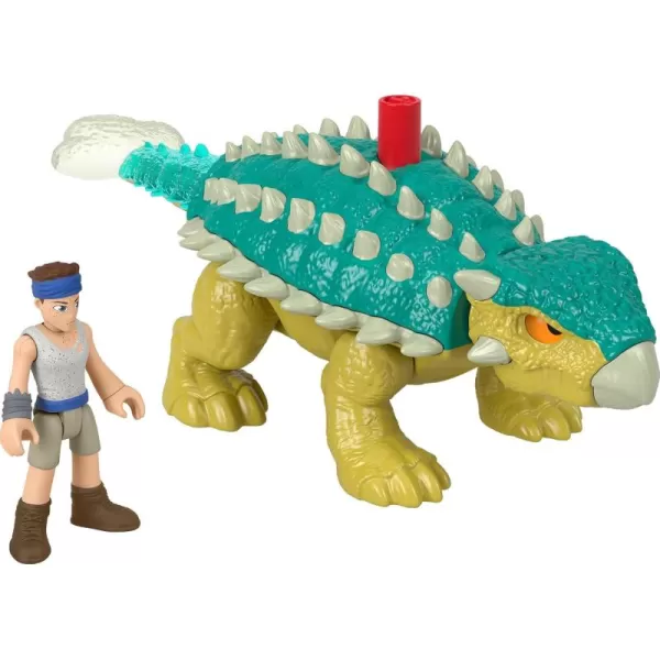 imageFisherPrice Imaginext Jurassic World Dinosaur Toy Bumpy ampamp Ben Figure Set for Pretend Play Preschool Kids Ages 3 Years