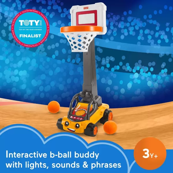 imageFisherPrice Electronic Basketball Toy BB Hoopster Motorized Hoop with Lights Sounds ampamp Game Play for Preschool Kids Ages 3 YearsStandard