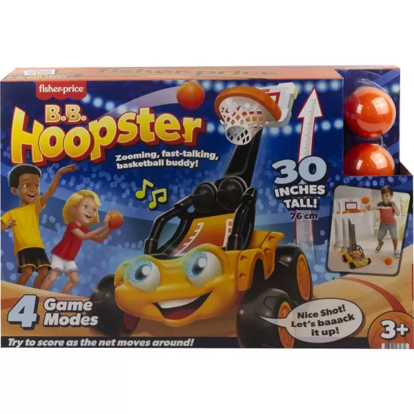 imageFisherPrice Electronic Basketball Toy BB Hoopster Motorized Hoop with Lights Sounds ampamp Game Play for Preschool Kids Ages 3 YearsStandard