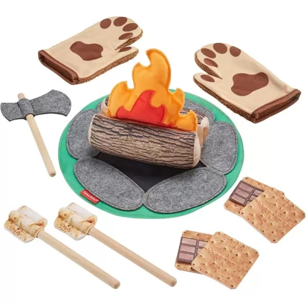 imageFisherPrice Preschool Toy Smore Fun Campfire 18Piece Dress Up Set for Camping Pretend Play Kids Ages 3 Years