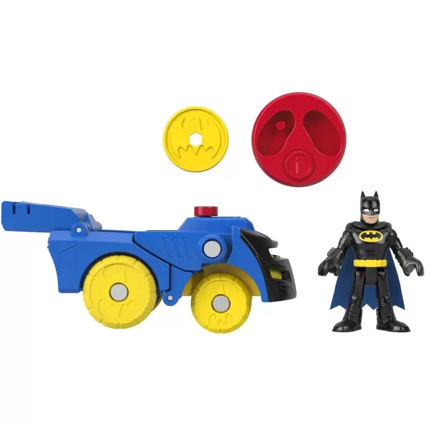 imageFisherPrice Imaginext DC Super Friends Batman Toy Head Shifters Batwing ampamp Figure Set for Preschool Pretend Play Kids Ages 3 YearsBatman  Batmobile