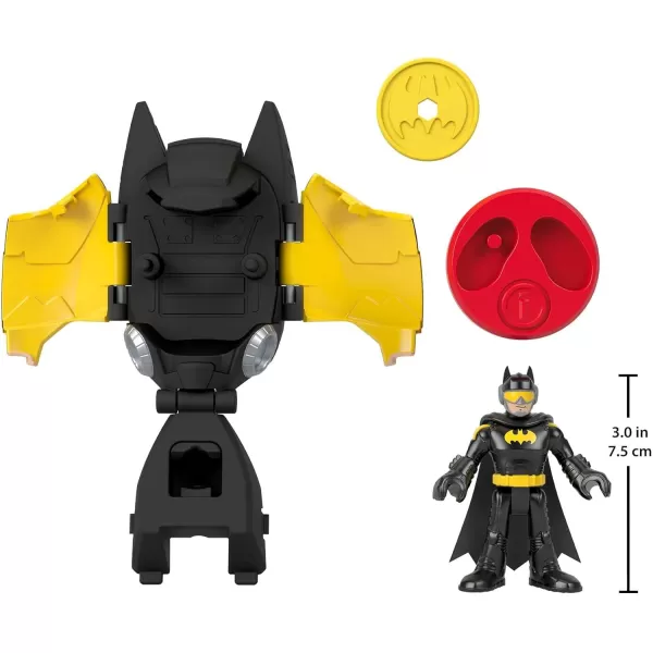 imageFisherPrice Imaginext DC Super Friends Batman Toy Head Shifters Batwing ampamp Figure Set for Preschool Pretend Play Kids Ages 3 YearsBatman  Batwings