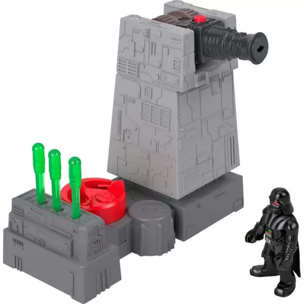 imageFisherPrice Imaginext Star Wars Toys Death Star Turret Cannon with Darth Vader Metal Character Key for Kids Ages 3 Years