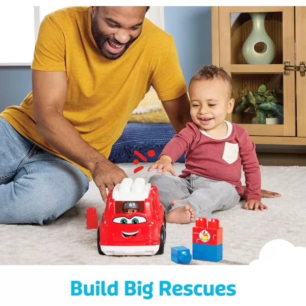 imageMega BLOKS First Builders Toddler Building Blocks Toy Set Catie Convertible with 6 Pieces and Storage 1 Figure Pink Ages 1 YearsFreddy FIre Truck