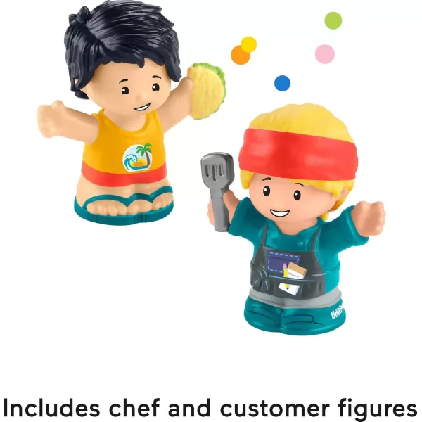 imageFisherPrice Little People Musical Toddler Toy Serve It Up Food Truck Vehicle with 2 Figures for Pretend Play Kids Ages 1 Years