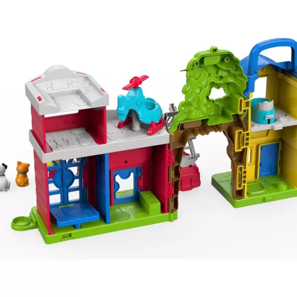 imageFisherPrice Little People Toddler Toy Animal Rescue Playset with Lights Sounds Figures ampamp Vehicles for Pretend Play Kids Ages 1 Years Amazon ExclusiveFrustrationFree Packaging