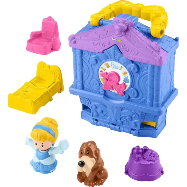 imageFisherPrice Little People Toddler Toy Disney Princess Cinderella OnTheGo Playset with Figures for Pretend Play Kids Ages 18 Months