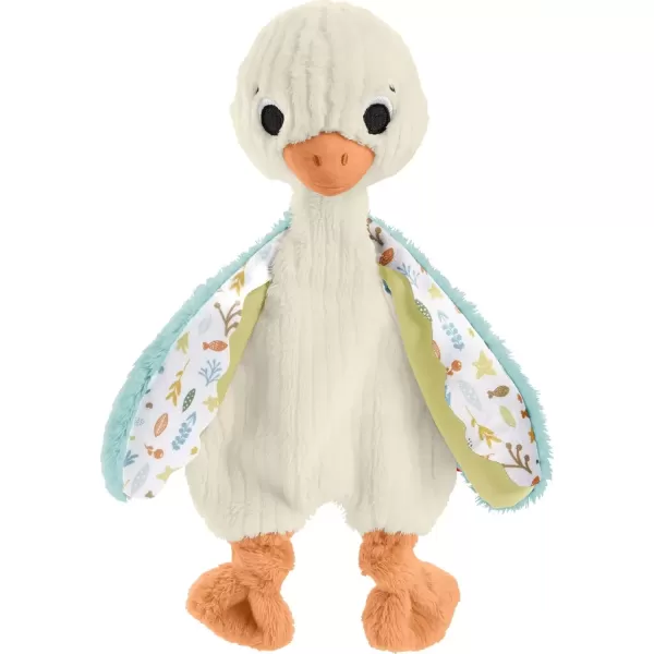 imageFisher Price Baby Sensory Toy Snuggle Up Goose Plush with Jingle Sounds for Developmental Play Newborns Ages 3 Months