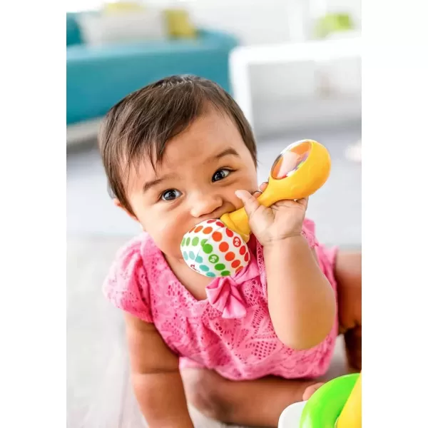 imageFisherPrice Newborn Toys Rattle n Rock Maracas 2 Soft Musical Instruments for Developmental Play Babies Ages 3 Months Pink ampamp PurpleGreenYellow Rattle