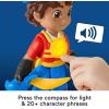 imageFisherPrice Preschool Toy Santiago of The Seas LightUp Talking Santiago 9Inch Poseable Pirate Figure for Pretend Play Kids Ages 3 Years