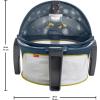 imageFisherPrice Portable Baby Bassinet Deluxe OnTheGo Projection Dome Travel Play Space for Newborns with Lights Music ampamp Canopy Cool HuesNavy