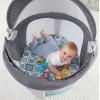 imageFisherPrice Portable Bassinet OnTheGo Baby Dome Travel Play Space with Developmental Newborn Toys ampamp Canopy Grey Bubbles