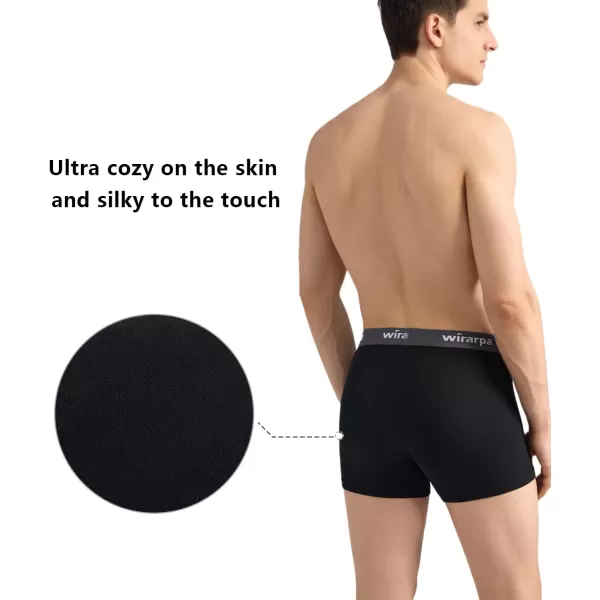 wirarpa Mens Micro Modal Trunks Support Pouch Moisture Wicking Men's Underwear 4 Packs