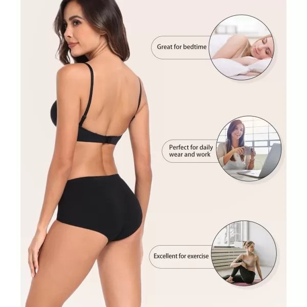 wirarpa Women's Underwear Cotton Hipster Panties Ladies Panties 6 Pack 