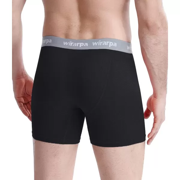 imagewirarpa Mens Mesh Breathable Boxer Briefs Cool Breeze Mens Underwear Open Fly 4 Pack