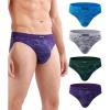 imagewirarpa Mens Underwear Modal Microfiber Briefs No Fly Covered Waistband Silky Touch Underpants 4 PackMulticolora11