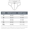 imagewirarpa Mens 100 Cotton Briefs Underwear No Fly Covered Waistband 4 PackLight GreenYellowPinkLight Purple