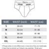 imagewirarpa Mens Cotton Stretch Underwear Support Briefs Wide Waistband MultipackBlack Grey