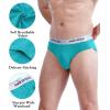 imagewirarpa Mens Cotton Stretch Underwear Support Briefs Wide Waistband MultipackMulticolored194 Pack