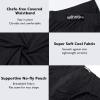 imagewirarpa Mens Underwear Modal Microfiber Briefs No Fly Covered Waistband Silky Touch Underpants 4 PackBlack
