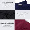 imagewirarpa Mens Underwear Modal Microfiber Briefs No Fly Covered Waistband Silky Touch Underpants 4 PackBlack navy burgundy brown