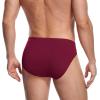 imagewirarpa Mens Underwear Modal Microfiber Briefs No Fly Covered Waistband Silky Touch Underpants 4 PackBlack navy burgundy brown