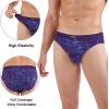 imagewirarpa Mens Underwear Modal Microfiber Briefs No Fly Covered Waistband Silky Touch Underpants 4 PackMulticolora11