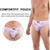 imagewirarpa Mens Underwear Modal Microfiber Briefs No Fly Covered Waistband Silky Touch Underpants 4 PackMulticolora12