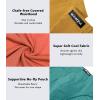 imagewirarpa Mens Underwear Modal Microfiber Briefs No Fly Covered Waistband Silky Touch Underpants 4 PackOrange yellow purple mint