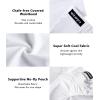 imagewirarpa Mens Underwear Modal Microfiber Briefs No Fly Covered Waistband Silky Touch Underpants 4 PackWhite4 Pack