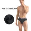 imagewirarpa Mens Underwear Modal No Fly Briefs Silky Comfortable Underpants 4 PackBlackNavyDark GreyRed
