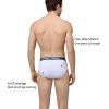 imagewirarpa Mens Underwear Modal No Fly Briefs Silky Comfortable Underpants 4 PackWhite