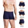 imagewirarpa Mens Breathable Modal Microfiber Trunks Underwear Covered Band Multipack14024psolid Color