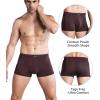 imagewirarpa Mens Breathable Modal Microfiber Trunks Underwear Covered Band Multipack14024psolid Color