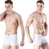 imagewirarpa Mens Breathable Modal Microfiber Trunks Underwear Covered Band MultipackWhite4 Pack