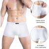 imagewirarpa Mens Breathable Modal Microfiber Trunks Underwear Covered Band MultipackWhite4 Pack