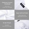 imagewirarpa Mens Breathable Modal Microfiber Trunks Underwear Covered Band MultipackWhite4 Pack