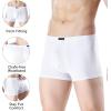 imagewirarpa Mens Breathable Modal Microfiber Trunks Underwear Covered Band MultipackWhite4 Pack