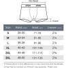 imagewirarpa Mens Trunks Underwear Cotton Boxer Briefs Short Leg Comfortable Underpants 4 PackBlack