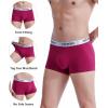 imagewirarpa Mens Trunks Underwear Cotton Boxer Briefs Short Leg Comfortable Underpants 4 PackCerise orange yellow light Blue